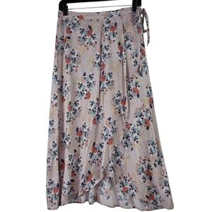 Velvet vy Graham & Spencer Floral wrap midi skirt